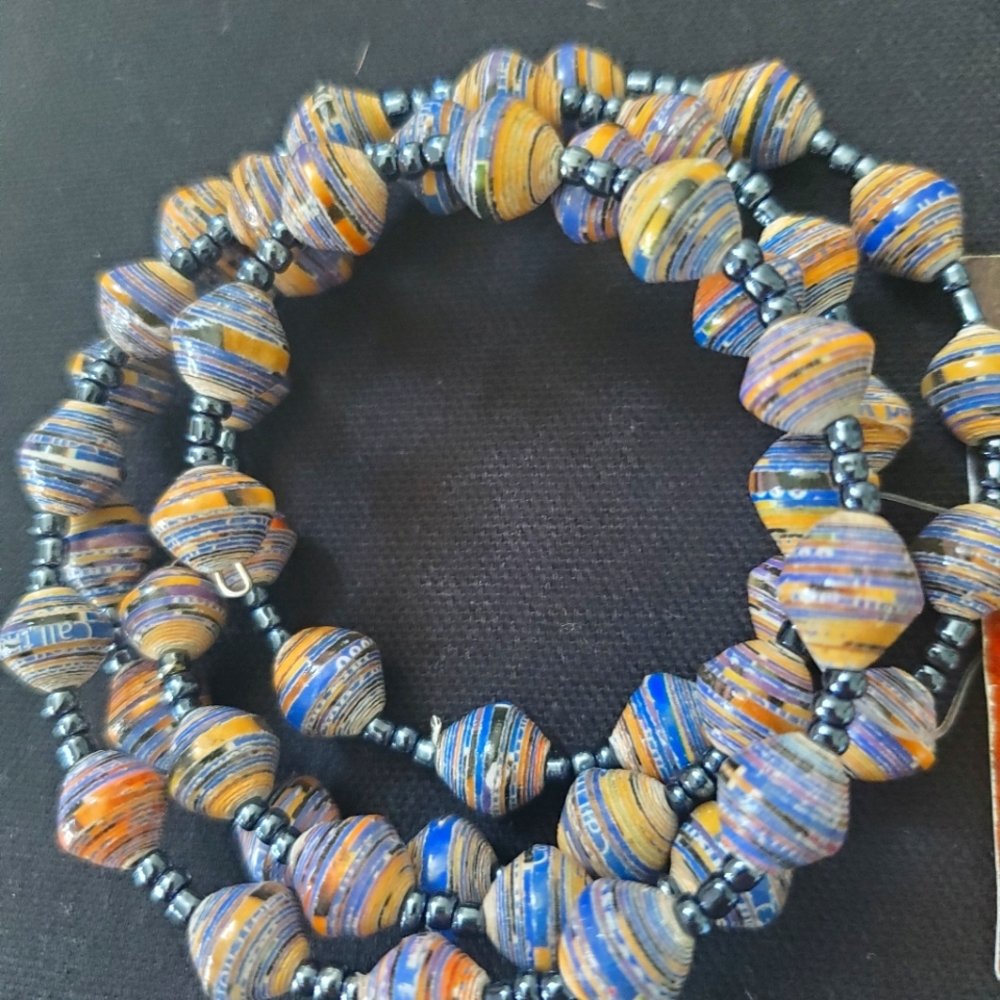 NWT Kigali Beaded Coil Bracelet